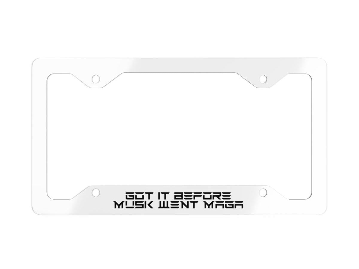 Fuck Musk | Anti-Musk Tesla License Plate Frame